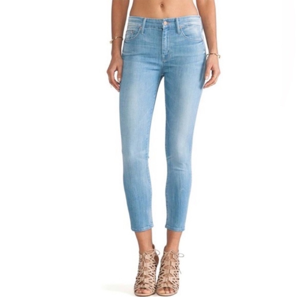 MOTHER High Waisted The Looker Crop jeans